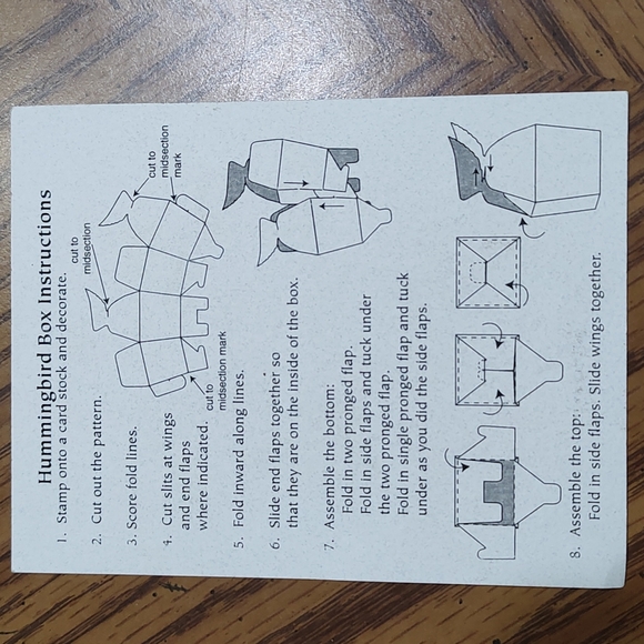 Hummingbird Box, Window Box Stamps - Picture 5 of 8